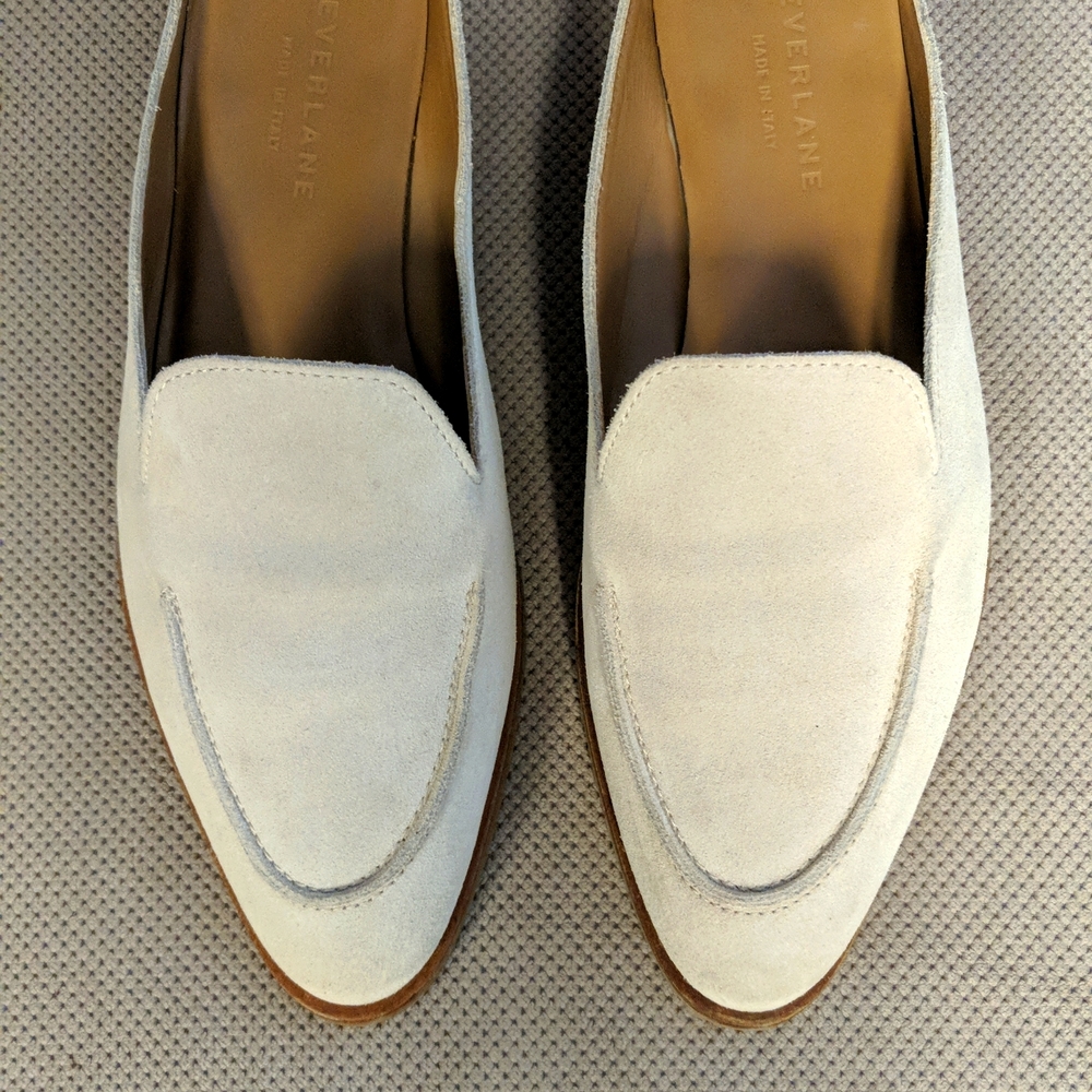 EVERLANE Suede Modern Loafer Mule - Picture 3 of 8